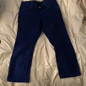 Royal blue, White House Black Market, size 2, denim pants